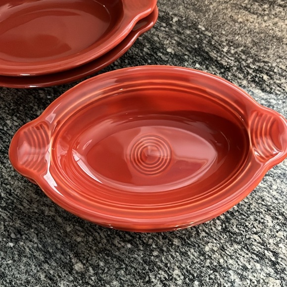 Fiesta Oval Casserole Dishes-Set of 4 EUC - Picture 2 of 5